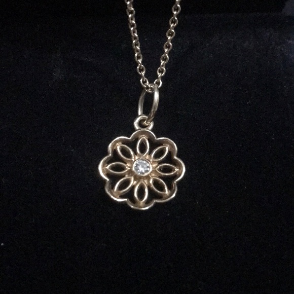 Pandora 14kt Gold and Diamond Necklace - Picture 4 of 6